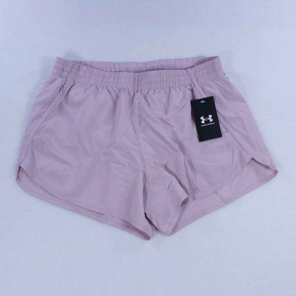 Under Armour Fly-By Women's Shorts - Light Pink - Size S - New with Tags